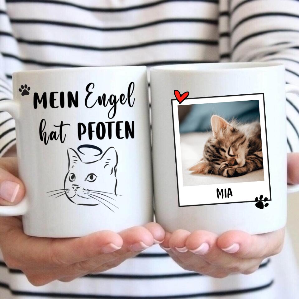 Mein Engel (Katze) - Tasse mit Foto