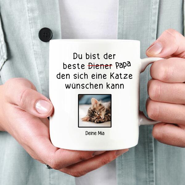 Diener - Katzen Tasse mit Foto