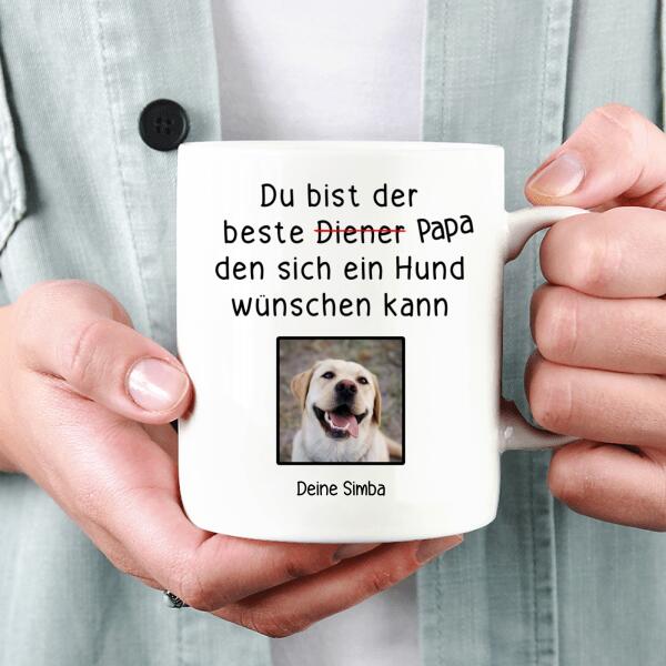 Diener Hund - Personalisierte Tasse