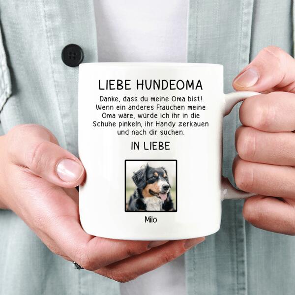 Liebe Hundeoma / Hundeopa - Tasse mit Foto