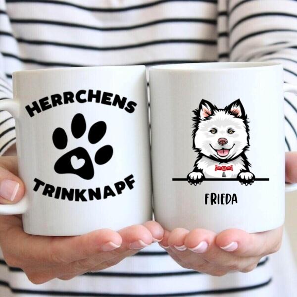 Herrchens Trinknapf - Personalisierte Hundetasse