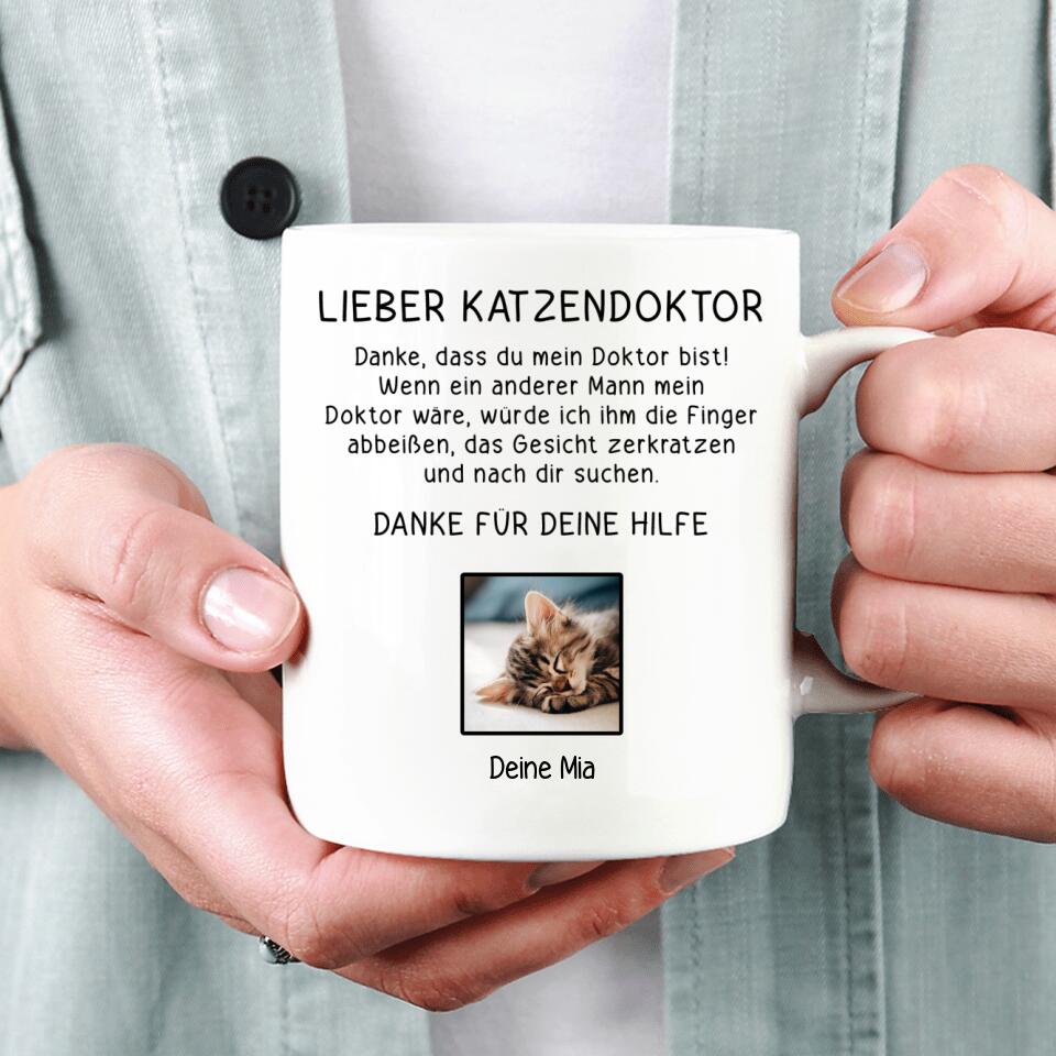 Lieber Katzendoktor - Tasse mit Foto