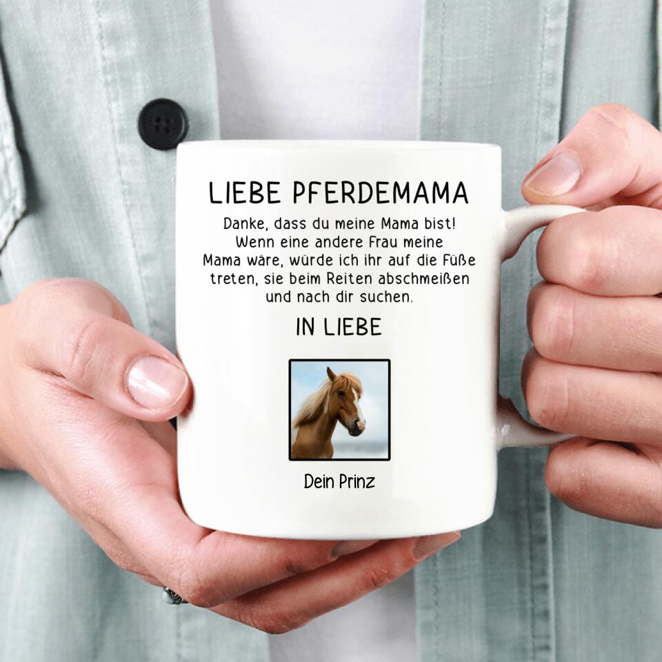 Liebe Pferdemama / Pferdepapa - Tasse mit Foto