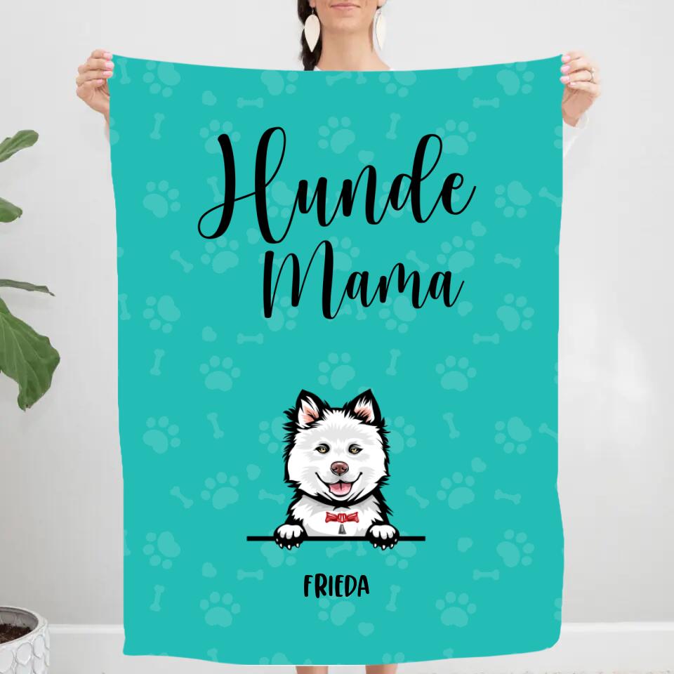 Hundemama / Hundepapa - Personalisierte Decke