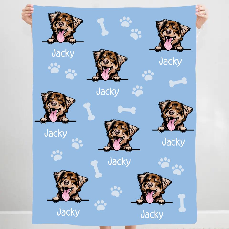 Mein Hund - Personalisierte Decke