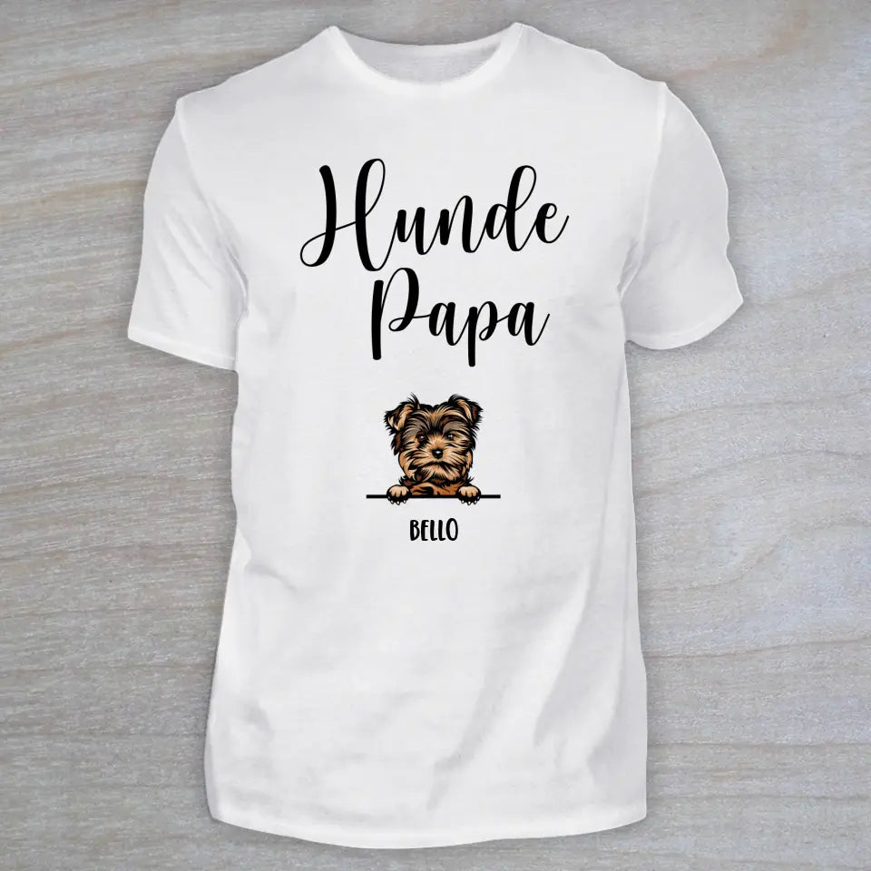 Hundemama (oder -papa) - Personalisiertes T-Shirt