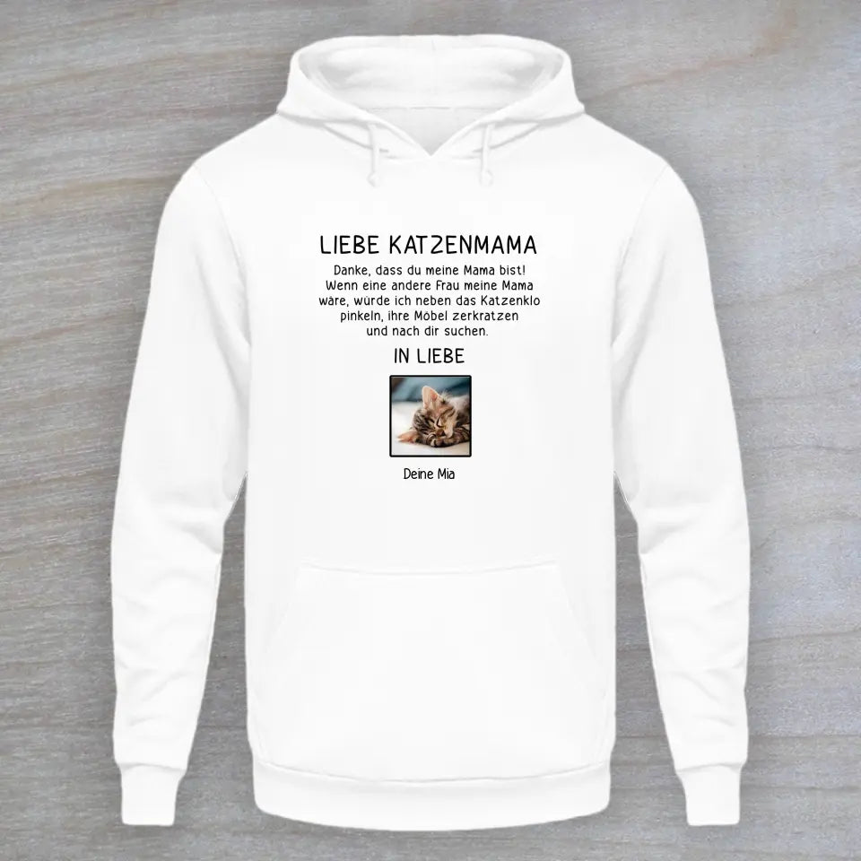 Liebe Katzenmama (-oder Papa) - Personalisierter Hoodie