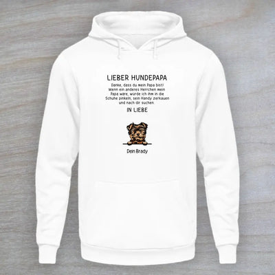 Lieber Hundepapa (oder -mama) - Personalisierter Hoodie