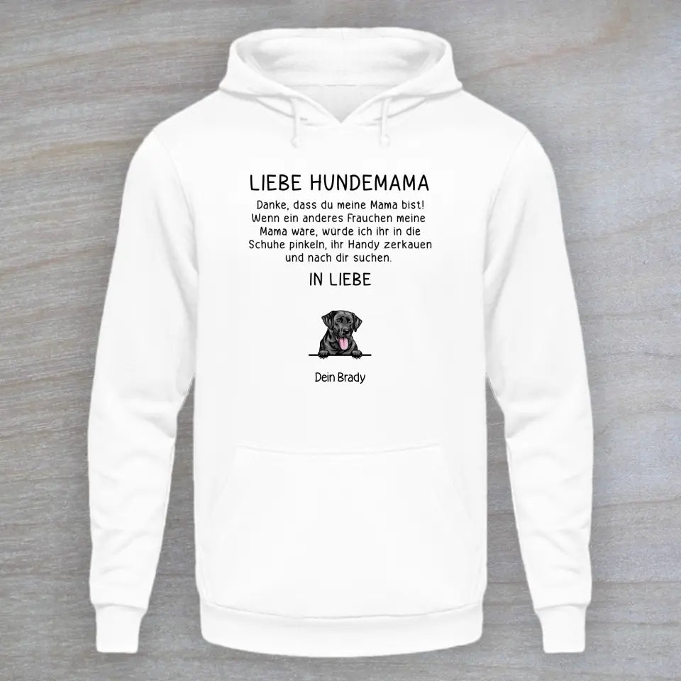 Liebe Hundemama - Personalisierter Hoodie