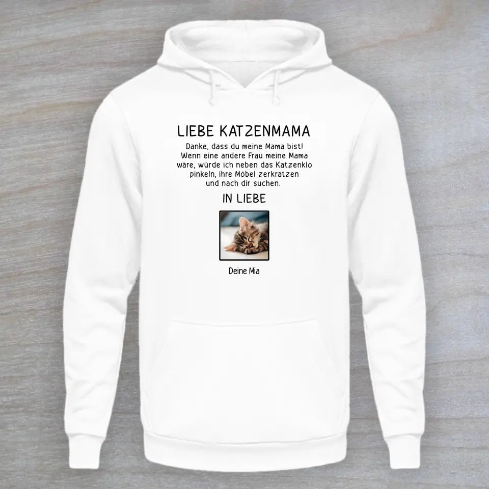 Liebe Katzenmama (-oder Papa) - Personalisierter Hoodie