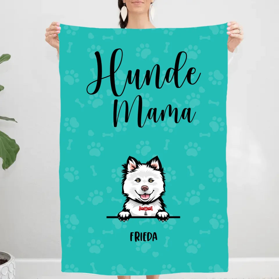 Hundemama / Hundepapa - Personalisierte Decke