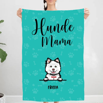 Hundemama / Hundepapa - Personalisierte Decke