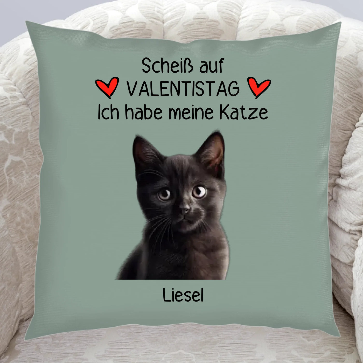 Ich habe meine Katze - Kissen mit Foto