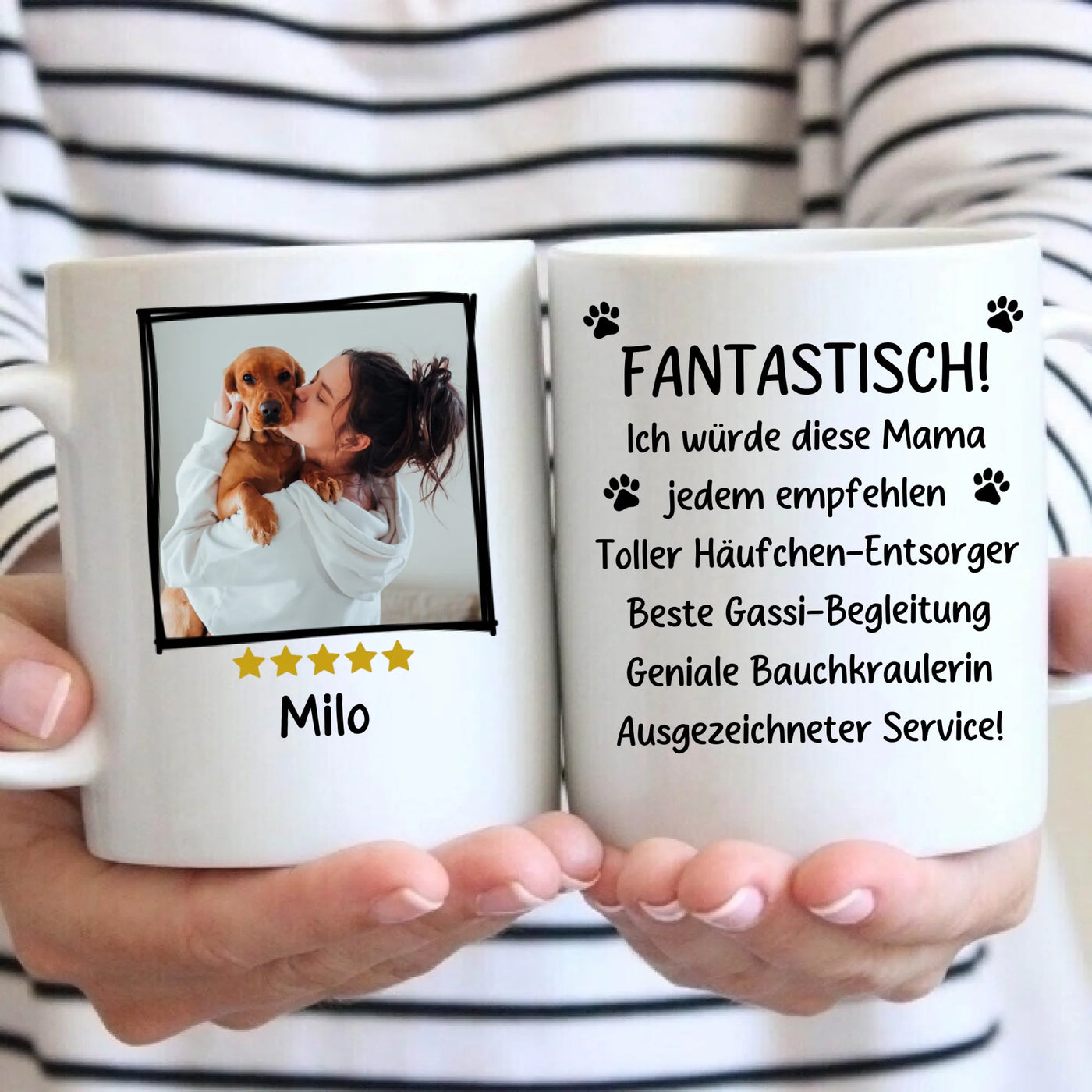 Bewertung für Mama/Papa - Tasse mit Foto