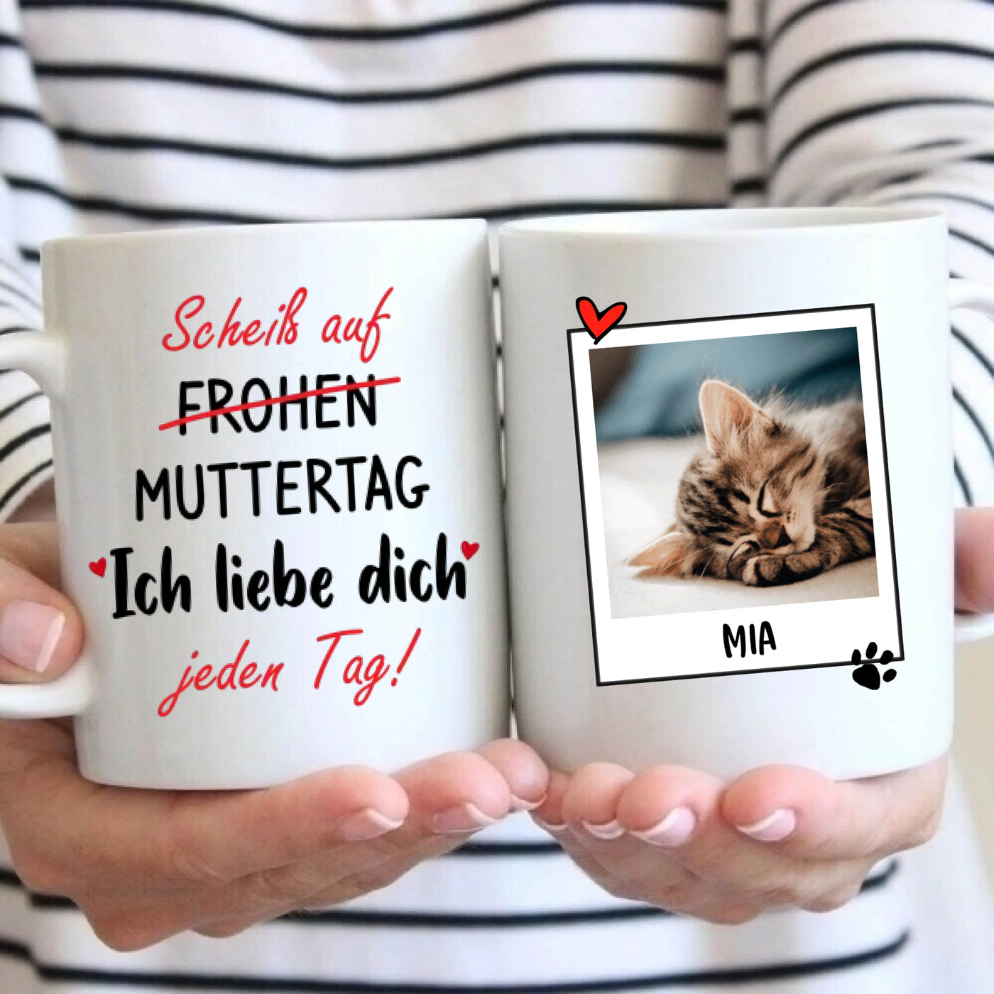 Scheiß auf Muttertag - Tasse mit Foto