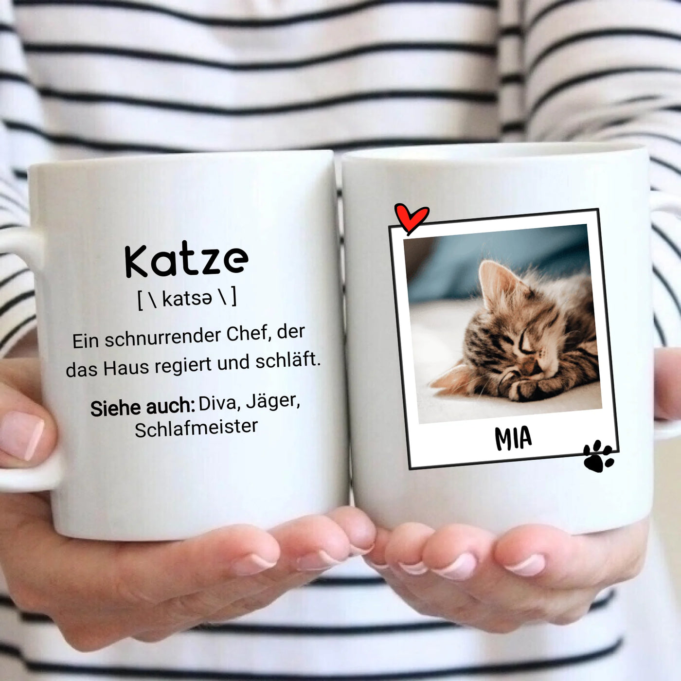 Katzendefinition - Tasse mit Foto
