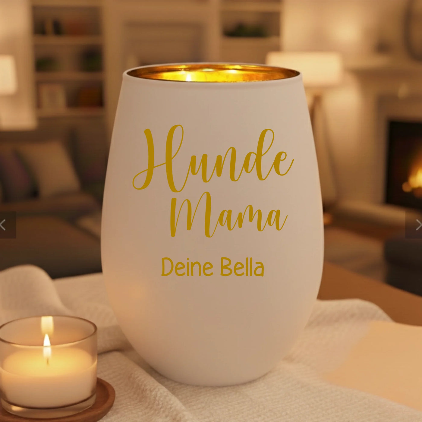 white candle mockup