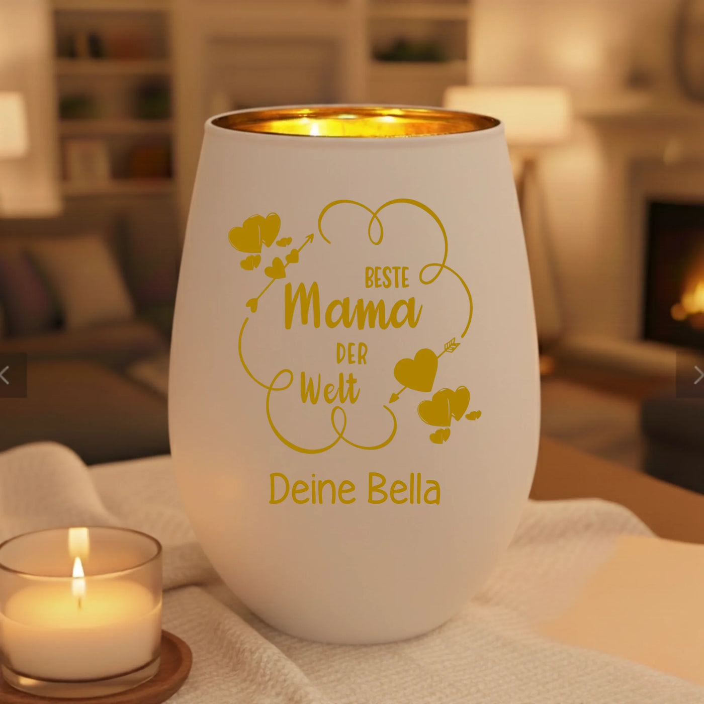 white candle mockup