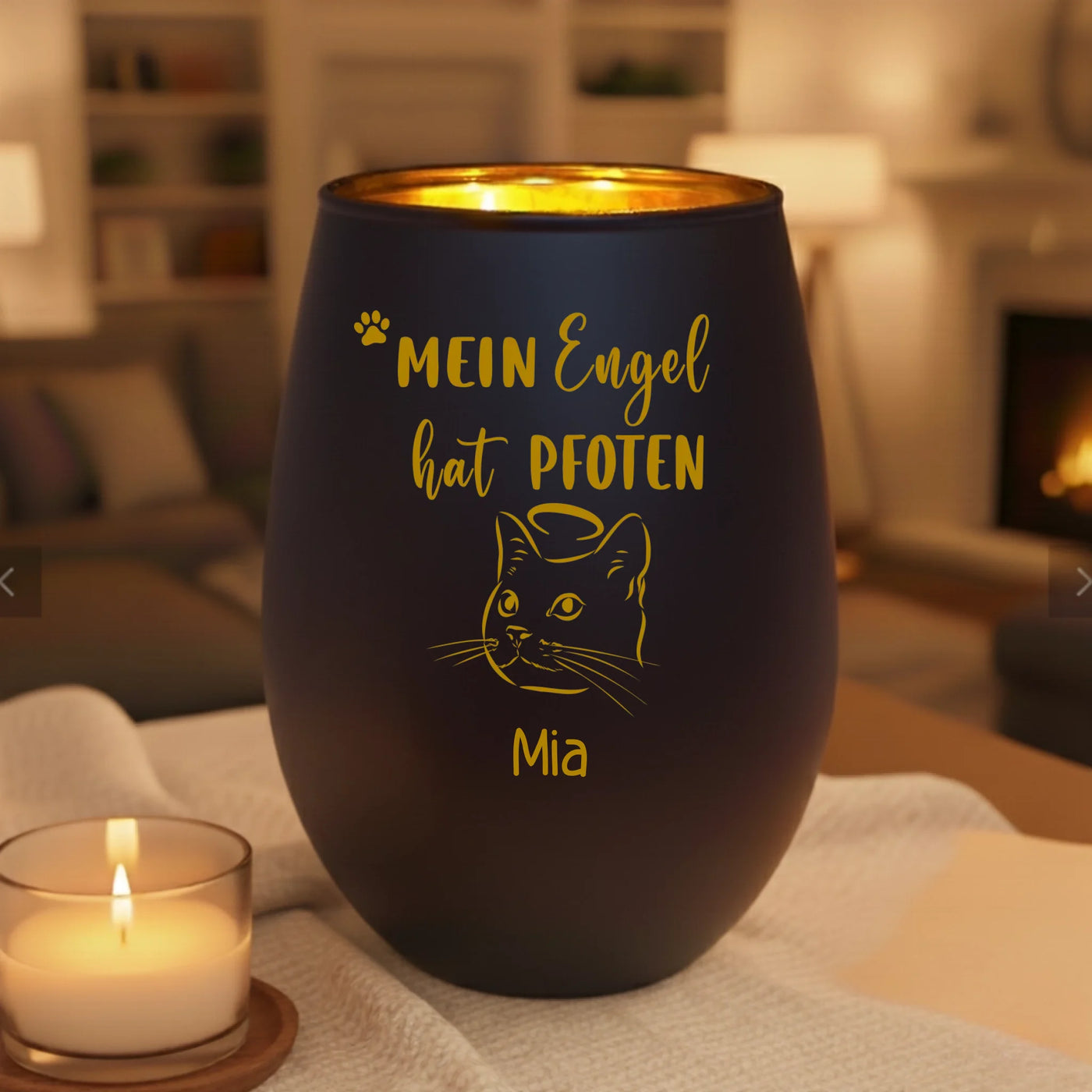 black candle mockup