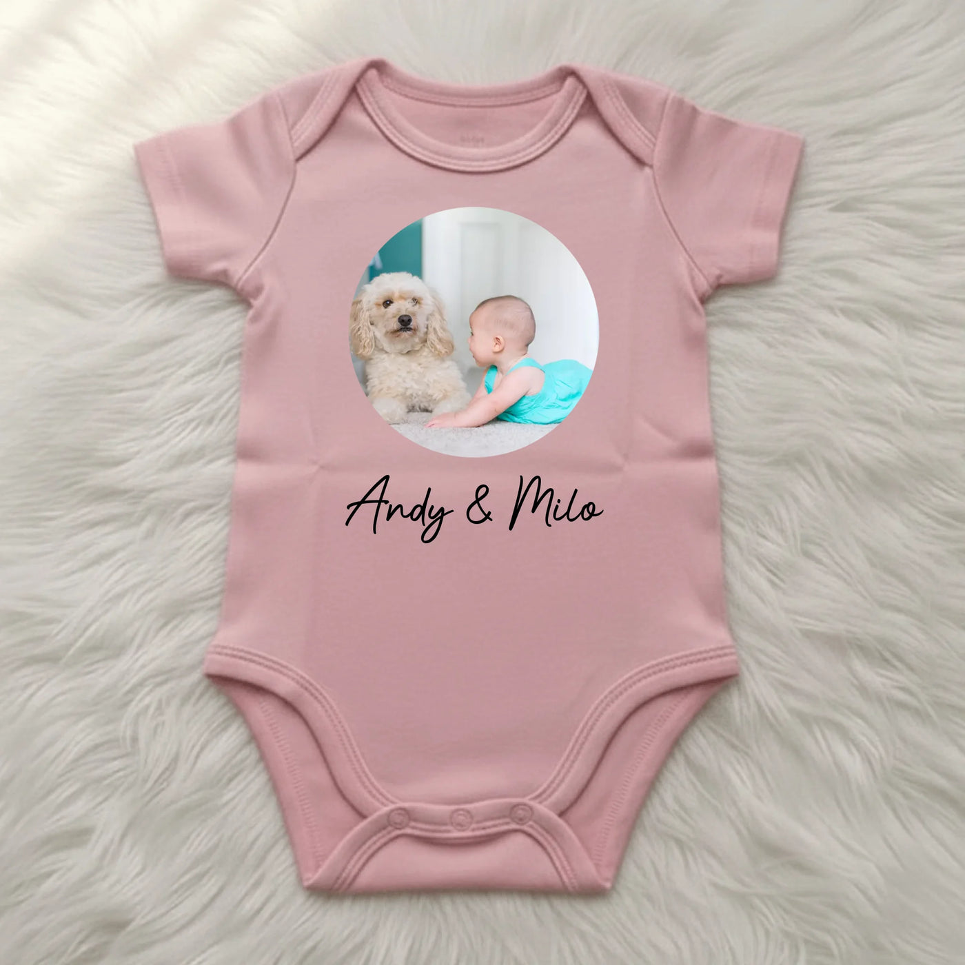 Pink baby t-shirt mockup tinyfied