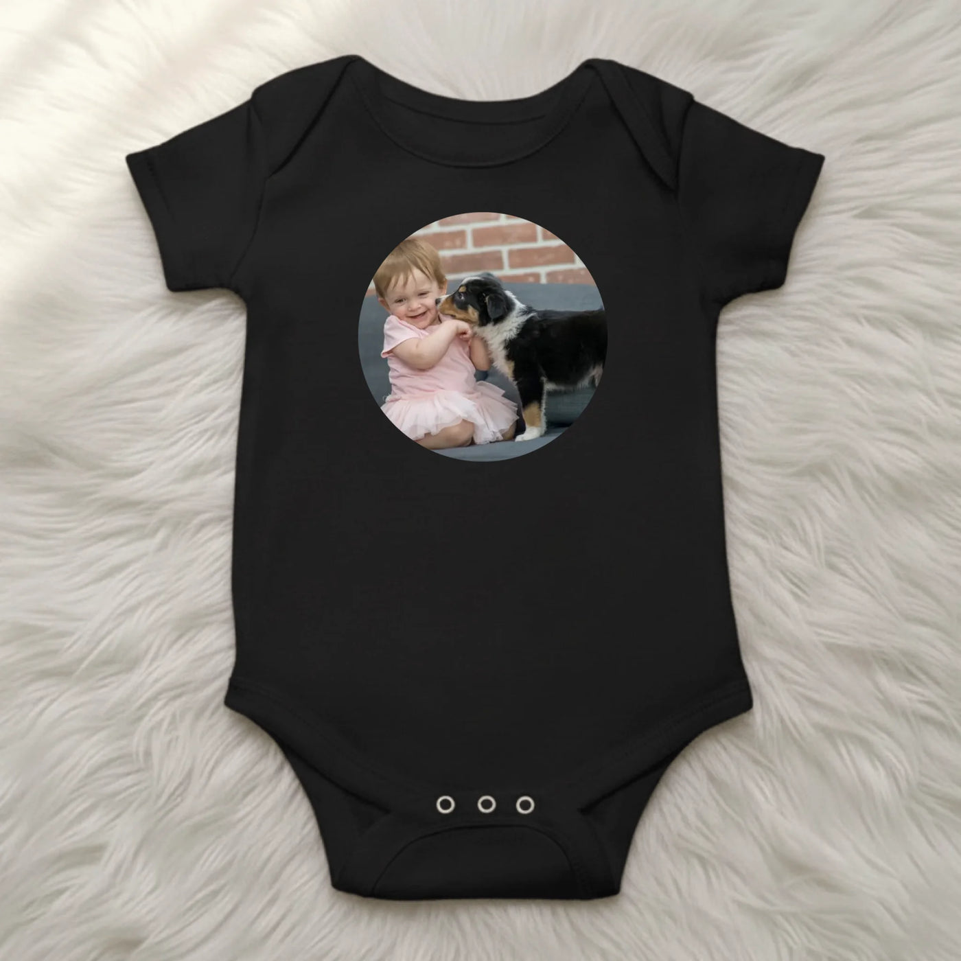 Black baby t-shirt mockup tinyfied