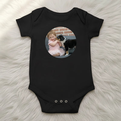 Black baby t-shirt mockup tinyfied