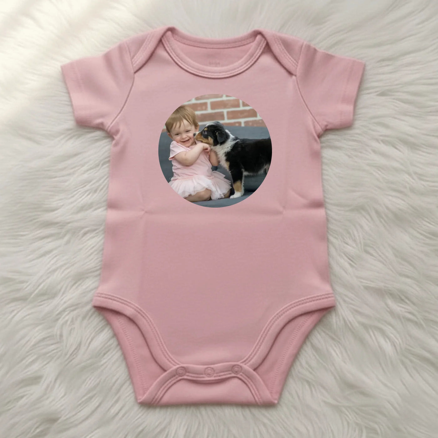 Pink baby t-shirt mockup tinyfied