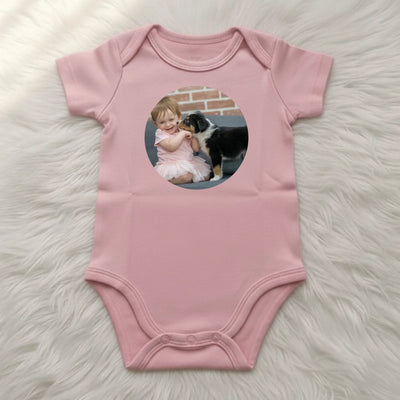 Pink baby t-shirt mockup tinyfied